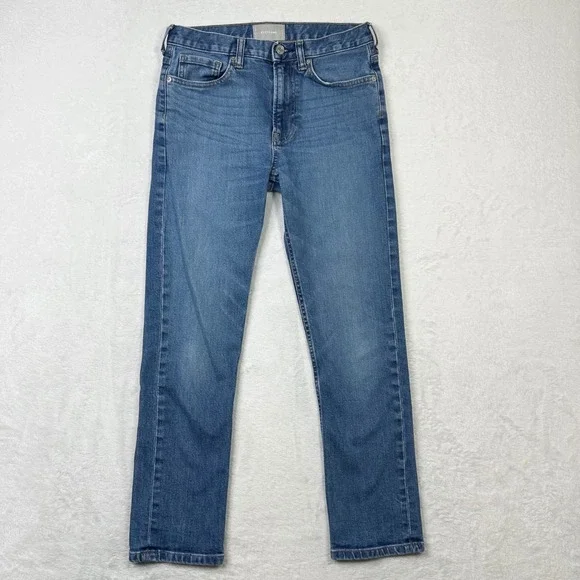 Everlane Denim Jeans Womens Size 27 Regular Wash Blue Cotton Blend Ankle - Picture 1 of 9